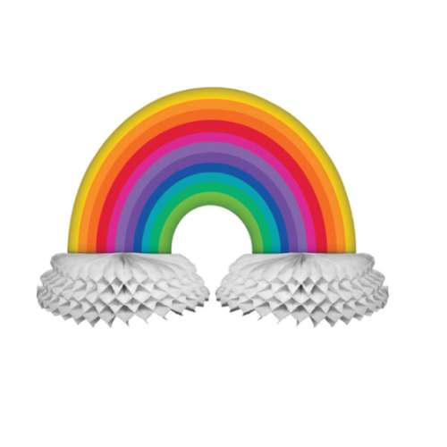 Rainbow Party Table Centre Piece - Click Image to Close